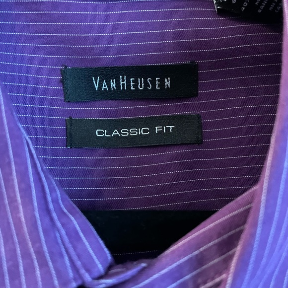 Van Heusen casual dress shirt XL purple - Picture 2 of 6